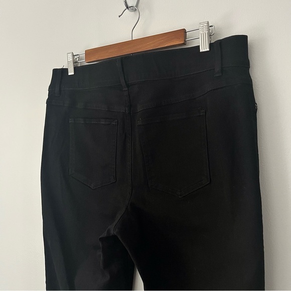 Spanx Flare Jeans Clean Black Pull On Slimming Classic XL Petite - Picture 6 of 10